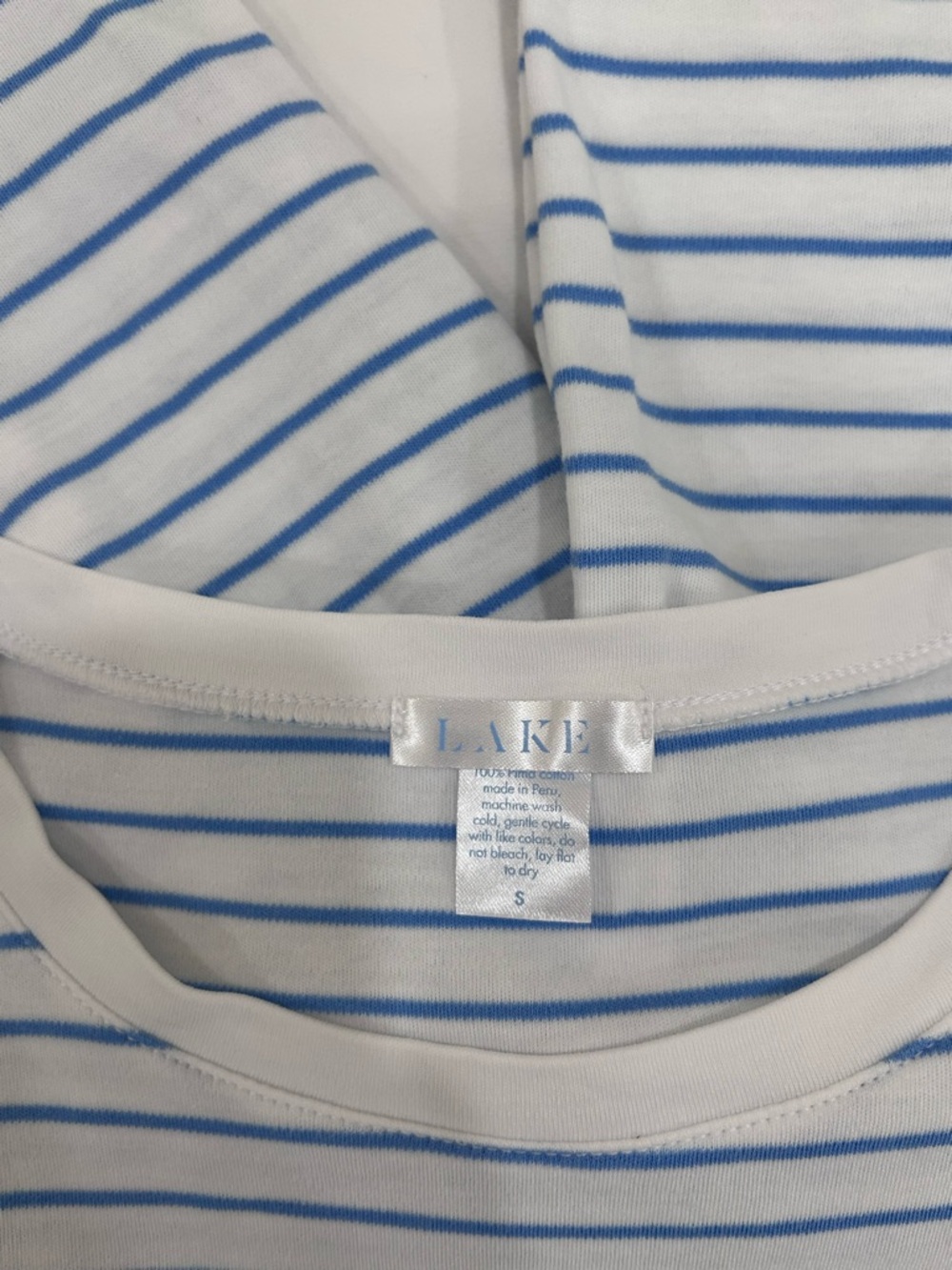 LAKE Pima Crew Short-Long set in Baltic Blue size Small - Picture 8 of 8